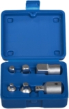 &lsquo;Adaptateur réducteur Jeu de clé de serrage pour utilisation avec alésage à blocage 1/4 « 3/8 » 1/2 et 3/4 (Connexion Pièces) pour cliquet et douilles – acier chrome-vanadium, 6 pièces