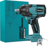 Ecarke Boulonneuse Électrique 800Nm Sans Fil Compatible avec Makita 18V Batteries, 1/2&Prime; Clé à Chocs Sans Fil Brushless avec Lumière LED (sans batterie ni chargeur)