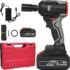 ZanGe Kit de pilotage de forage sans fil, clé de choc électrique, kit d&rsquo;outils électriques multifonctions avec batterie et chargeur au lithium-ion rechargeables, clé de choc électrique 1/2 pouce