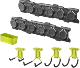Ryobi – Kit de d&rsquo;intallation complet Link, rangement pour garage et atelier (7 pièces) – Syteme LINK – RSLWPK-7PC, Vert & Anthracite