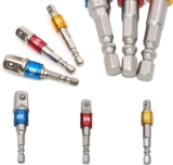 1/2&Prime; 3/8&Prime; 1/4&Prime; Socket adaptor converter set, clé d&rsquo;écrou de forets à queue hexagonale 3 pièces socket extension adaptateur, pour clés à rochet/clé à douille outils
