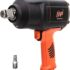 Einhell Visseuse à Chocs CC-IW 950/1 (950 W, 2300 tr/min, couple max. 450 Nm, interrupteur à bascule, poignée souple, incl. clés à douille des tailles suivantes : 17, 19, 21 et 22 mm).