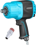 HAZET Twin Turbo Clé à chocs 9013TT I Couple de desserrage max. 4100 Nm, sortie : carré 20 mm (3/4 pouce) I Technologie HAZET Twin Turbo – couples élevés dans un format compact&rsquo;.