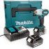 Makita TW008GM201 Visseuse à percussion sans fil 40 V max/4,0 Ah avec 2 batteries et chargeur en coffret Makpac Bleu pétrole