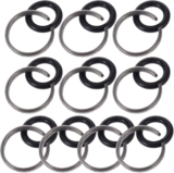 Lot de 10 bagues de retenue d&rsquo;impact de 0,95 cm pour Milwaukee 3/8 avec joint torique, bague de rechange pour clés de type Milwaukee, pièces d&rsquo;outils pour clé à chocs