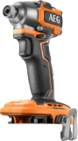 AEG – Visseuse à Chocs Sans Fil – Pour Vissage en Série sur Moyens et Gros Chantiers – Moteur Brushless – 3 Vitesses – LED d&rsquo;Éclairage – Revêtement Softgrip – BSS18SBL-0