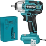 Ecarke Boulonneuse Électrique 340Nm Sans Fil Compatible avec Makita 18V Batteries, 8/3&Prime; Clé à Chocs Sans Fil Brushless avec Lumière LED (sans batterie ni chargeur)