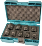 Coffret de douilles « Impact » 1/2&Prime; (9 pcs) – MAKITA D-41517