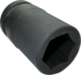 Aerzetix – C45049 – Douille à Percussion – Profonde/Rallongée/Longue – 1x33mm – pour Clé à Choc/Cliquet Manuelle/Pneumatique – Corps Cylindrique – Hexagonale/6 Pans Allen – en Acier CR-MO – Noir