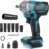 Clé à Chocs sans Fil Brushless 21V KATSU FIT-BAT 1/2&Prime; 800 Nm avec Moteur sans Balais, sans Batterie ni Chargeur 102472
