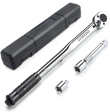 BINGCOBBER 1/2&Prime; Clé dynamométrique à couple 28-210NM Jeu de clés dynamométriques avec adaptateur et extension pour voiture et moto