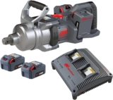 Ingersoll Rand W9491-K2E-EU – 1&Prime; 20V Cle a Choc Sans Fil avec Enclume Courte, Cle a Choc Electrique Puissante, Kit Clé à Choc avec 4 Batteries Li-Ion de 5,0 Ah et Chargeur Double