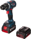 Bosch Professional 18V System perceuse-visseuse sans-fil GSR 18V-60 C (couple maxi 60 Nm, avec 2 batteries 5,0 Ah, chargeur GAL 18 V-40, L-BOXX)
