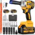 GAOHOU Clé à chocs de protection pour Milwaukee M12 Fuel Stubby 49-16-2554 Noir