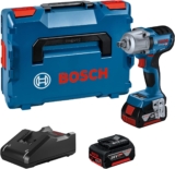 Bosch Professional 18V System GDS 18V-450 PC Visseuse à percussion à batterie 450 Nm, démarrage 800 Nm, 2 batteries 5.0 Ah en L-BOXX