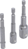BGS Diy 8204 | Jeu d’adaptateurs à choc | 6,3 mm (1/4&Prime;) | 6,3 mm (1/4&Prime;) / 10 mm (3/8&Prime;) / 12,5 mm (1/2&Prime;) | 3 pièces