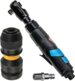STIX Automotive Equipment Visseuse à cliquet à air comprimé 1/2&Prime; 102 Nm avec adaptateur d’embout à air comprimé cliquet