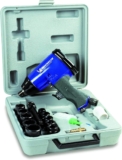 Michelin Clé à Chocs Pneumatique pour Compresseur, Pistolet Pneumatique avec 10 Douilles 1/2&Prime;, Clé à Chocs Pneumatique avec Couple de 350 Nm, Pression Max. 6 Bar