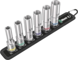 Wera Belt C Deep 1 Jeu de Douilles 1/2&Prime;, 6 Pièces Couleur