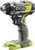 RYOBI – Visseuse à Chocs Sans Fil Moteur Brushless 18V ONE+ – 4 Modes pour Différentes Applications – Livrée avec 1 Porte Embout Hexagonal 1/4&Prime; et 1 Embout – Batterie non Incluse – R18IDBL-0