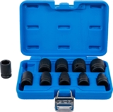 BGS 74296 – Jeu de douilles à choc, six pans, profondes – 12,5 mm (1/2&Prime;) – 3/8 – 15/16&Prime; – en pouce – 10 pièces
