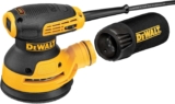 DEWALT – Ponceuse excentrique Ø 125 mm – 280 W à vitesse réglable – de 8,000 à 12,000 Orb / min – DWE6423-QS