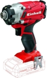 Einhell Visseuse Clé à chocs à percussion sans fil sur batterie TE-CI 18 Li (18V , Régime : 0-2300 trs/min, Couple : 140 Nm, Porte-embout 4 pans, Mandrin 6 pans standard ,Eclairage 3 LED)