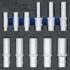Sukudon 13 Pcs Torx Bit Socket Set T8-T70 S2 Acier Clés à Douille Hexagonal Torx Socket Shank Tool Tournevis Bit Set